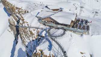 Immagine del drone in inverno